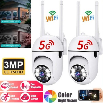 Home Security Camera WiFi Outdoor Motion Detection 2-Way Audio Surveillance LOT