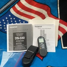 Olympus DS-330 (16 MB, 5.5 Hours) Handheld Digital Voice Recorder Tested W Manue