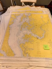 Chesapeake Bay - US Coast & Geodetic Survey Nautical Maritime Map