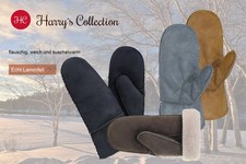 dicke Fäustlinge aus Lammfell in 4 Farben Damenfäustling Herrenfäustling