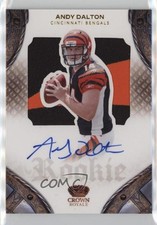 2011 Panini Crown Royale Rookie Silhouette Signatures /299 Andy Dalton Auto 06od