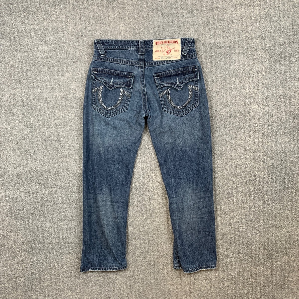 True Religion Jeans Men 32 Ricky Straight Fit Super T Stretch