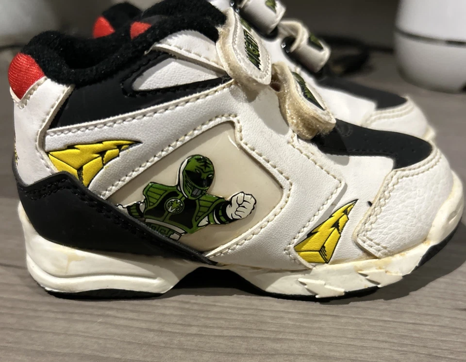 Vtg 1994 Mighty Morphin Power Rangers Baby/Toddler Shoes 6 NOS - Image 2 of 4