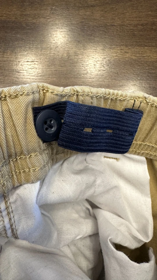 Boys CHILDRENS PLACE Khaki Stretch Uniform Pants Sz 14 Adjustable Waist - Image 2 of 4