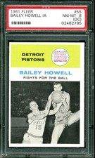 1961 FLEER IN ACTION #55 BAILEY HOWELL RC PSA 8 (OC) HOF 