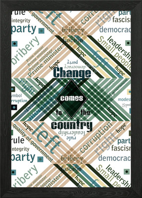 Veränderung gerahmtes Wandbild Poster Leinwanddruck Bild
