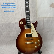 LP Jimmy Page Brown Electric Guitar Gold Parts USA Shipment Real Photo