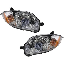 Halogen Headlight Assembly Left and Right Set For 2007-2012 Mitsubishi Eclipse