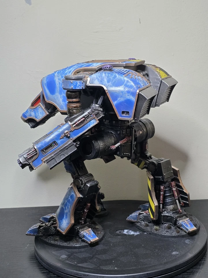 Warhammer 40k 30k Horus Heresia Marte Padrão Cão de Guerra Titã Totalmente Pintado - Imagem 4 de 4