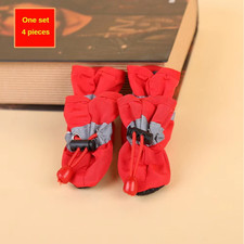 4Pcs Water-Resistant Dog Shoes for Small Dogs - Protect Your Pet'S Paws and Keep