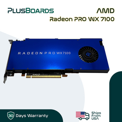 AMD Radeon Pro WX 7100 8GB GDDR5 PCIe 3.0 x16 Workstation GPU 4xDisplayPort 1.4a