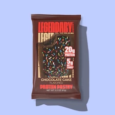 Legendary Foods Chocolate Cake Tasty Pastry - 4 Pack | Protein Snack | Free Ship