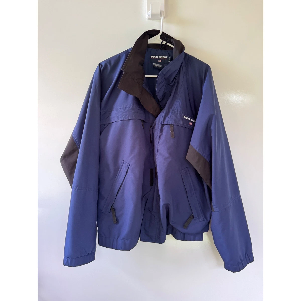 Polo Sport Blue Windbreaker Coats, Jackets & Vests for Men for