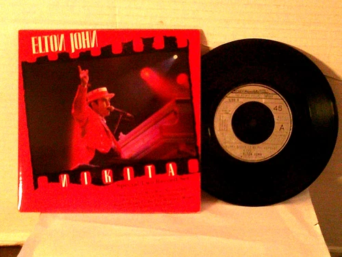 Elton John, Rocket,"Nikita"UK,DBL 7" 45 w P/S,1985,gatefold, 4 great songs,Mint