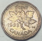 1993 XF Canada 1 Cent - Elizabeth II A1122 — photo 1