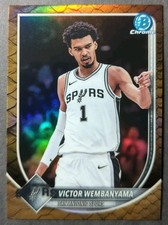 2025-26 Bowman Chrome Victor Wembanyama #BCV-143 Reptilian Refractor SP Spurs 