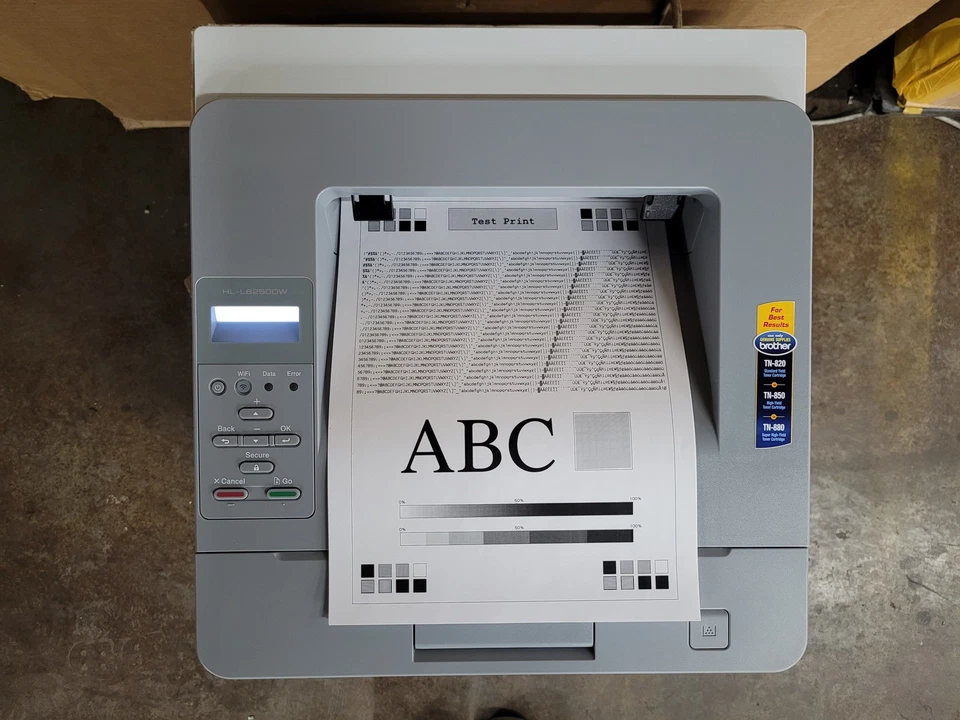 BROTHER HL-L6250DW WIRELESS LASER PRINTER EXPERTLY SERVICED NEW DRUM & NEW TONER - Image 2 of 4