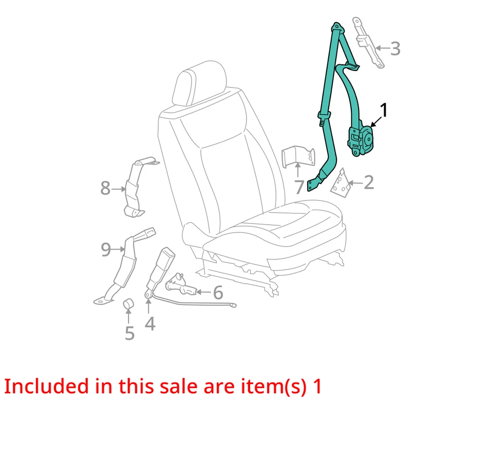 Cinturón de seguridad delantero izquierdo usado se adapta a: Cadillac Dts 2008 canastilla conductor retractor Foto 4 de 4
