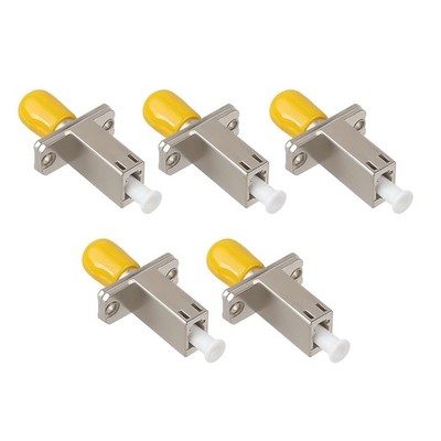 5 Pcs LC Female to ST Simplex Fiber Optic Coupler Single Mode Fiber... 