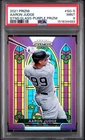2021 Prizm Stained Glass Aaron Judge #SG-5 Purple Prizm PSA 9