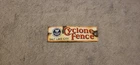 USS Cyclone Porcelain Fence Sign Salt Lake City Utah UT Vintage Advertising