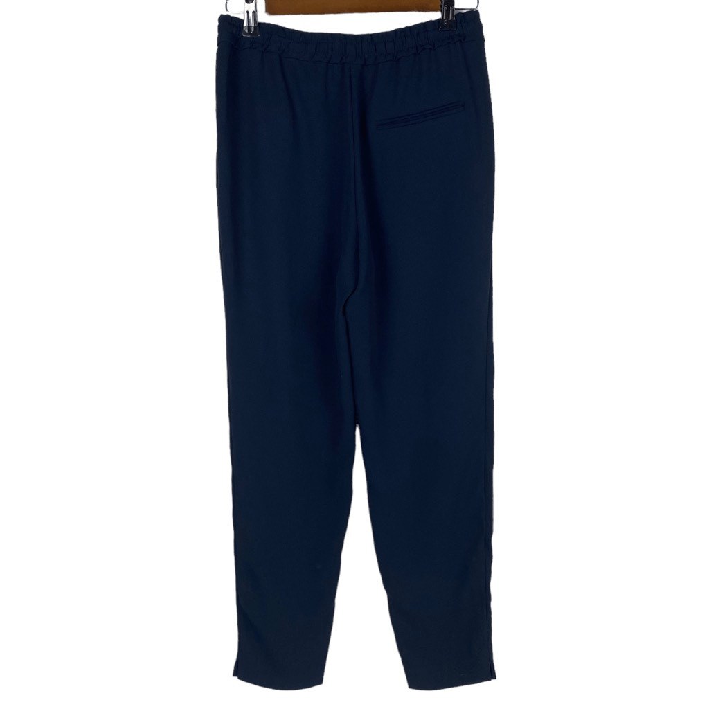 Zara Basic Navy Pull On Drawstring Pant size XS - image 2