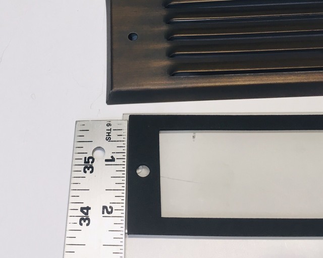 NEW Air Return Toe Kick Vent Cover Grille, Amber 8.75 x3" Outer, Set of