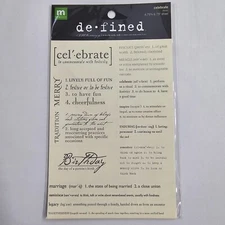 Making Memories Stickers Defined Celebrate Mini Definitions Milestones Holidays