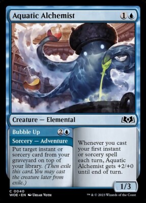 NM Aquatic Alchemist, MTG, Wilds of Eldraine, Magic the Gathering, 40