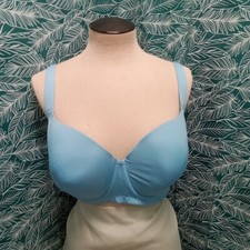NWOT Comfort Choice Underwire Back Hook Light Blue Bra Size 42D