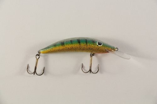 WOBBLER GOLD ASSAN ARC TROUT 7,5cm 8,0g GALLEGGIANTE FATTO A MANO da albero! - Foto 49 di 65