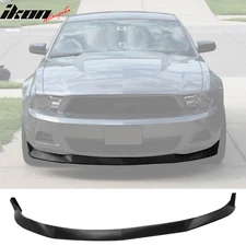 Fits 10-12 Ford Mustang V6 Front Bumper Lip Spoiler Splitter Unpainted Black PU