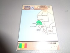 1991 Pro Set Desert Storm Card #51 Geography Republic of Senegal