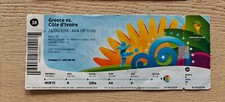 Ticket 2014 Greece vs. Ivory Coast World Cup 2014 #38 - Rare 26933