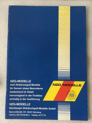 NZG MODEL Catalog