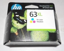 Genuine HP 63XL High Yield Tri Color Ink Cartridge F6U63AN Dated 2026