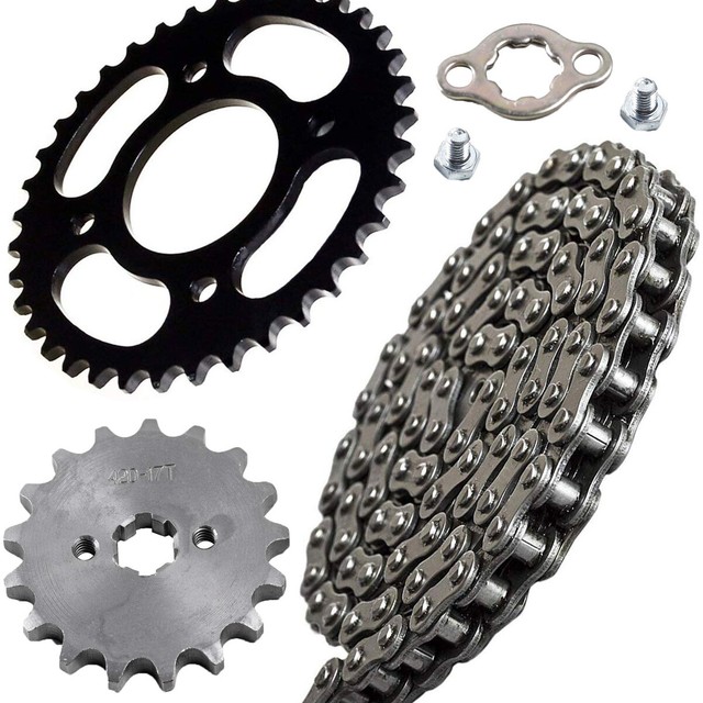 420 106L Chain+41T Rear Sprocket+17T Front Sprocket For Pit Dirt Bike