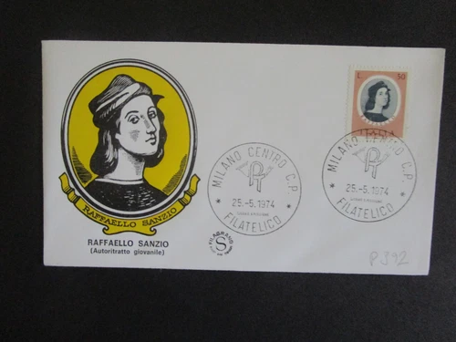 1974 FDC ITALY REPUBLIC ITALIAN ARTISTS RAFFAELLO SANZIO (P892)