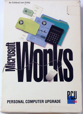 RARITÄT - Microsoft Works 2.0 - DOS, Windows - Deutsch - 3½ 