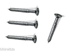 Neck Mounting Screws Oversized 10 x 1 3/4 Chrome 4 pack Bitterroot 081899CH-4P