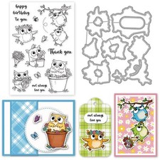 Flowers Birds Clear Stamps Christmas Silicone Words Clear Stamps Transparent ...