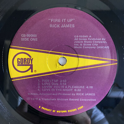 RICK JAMES - FIRE IT UP (VINYL LP) 1979!!! RARE!!! LOVE GUN / IN