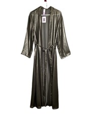 NWT Savage x Fenty Long Sleeve Long Green Sheer Robe Size XS/S Shimmer Lingerie