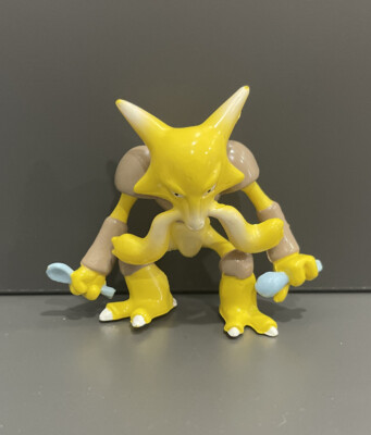 TOMY Pokemon Alakazam Figure 90s PVC Vtg Gen Nintendo Authentic 2”  Inche
