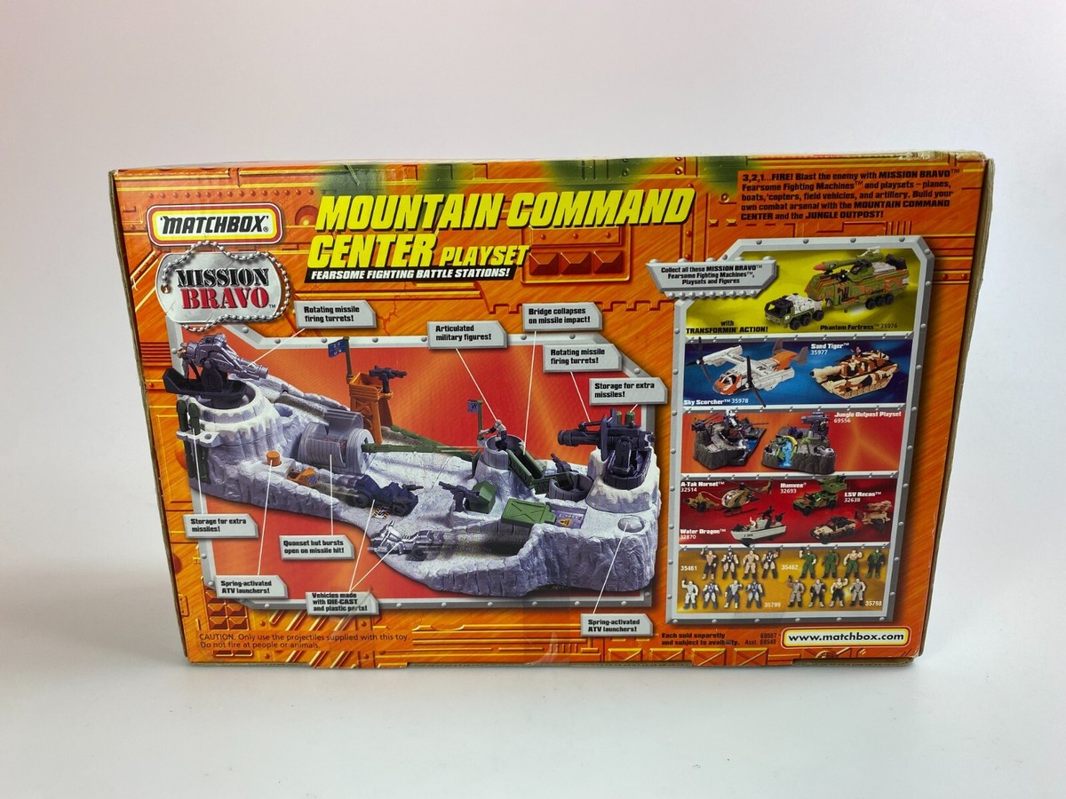 Mountain Command Center Vintage Matchbox Mission Bravo Playset New