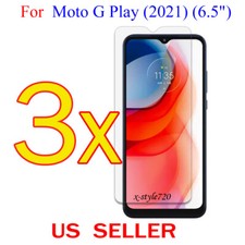 3x Clear LCD Screen Protector Guard Cover Film For Motorola Moto G Play 2021