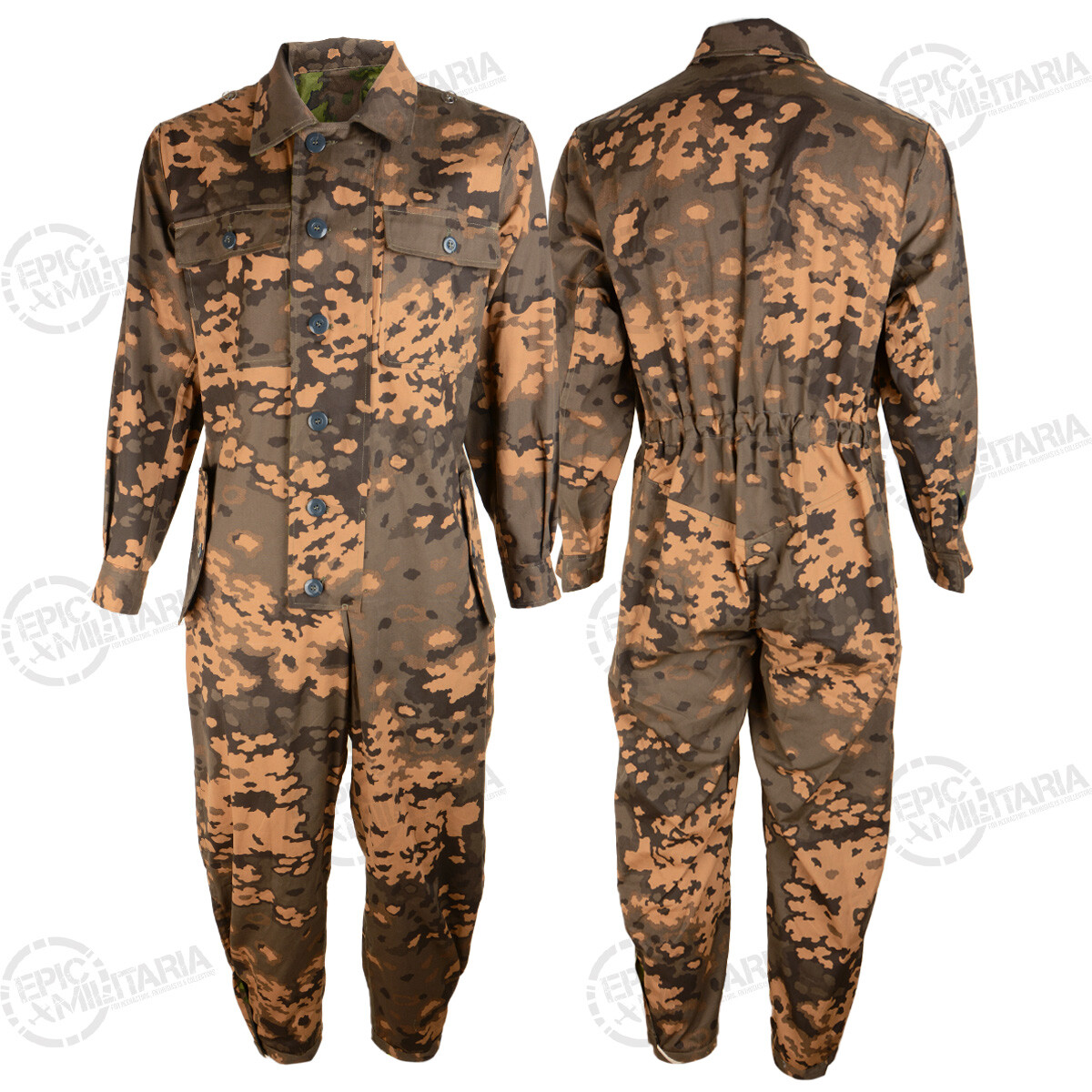 WW2 German Reversible Panzer Combi Tanker Overalls Oakleaf A Camo