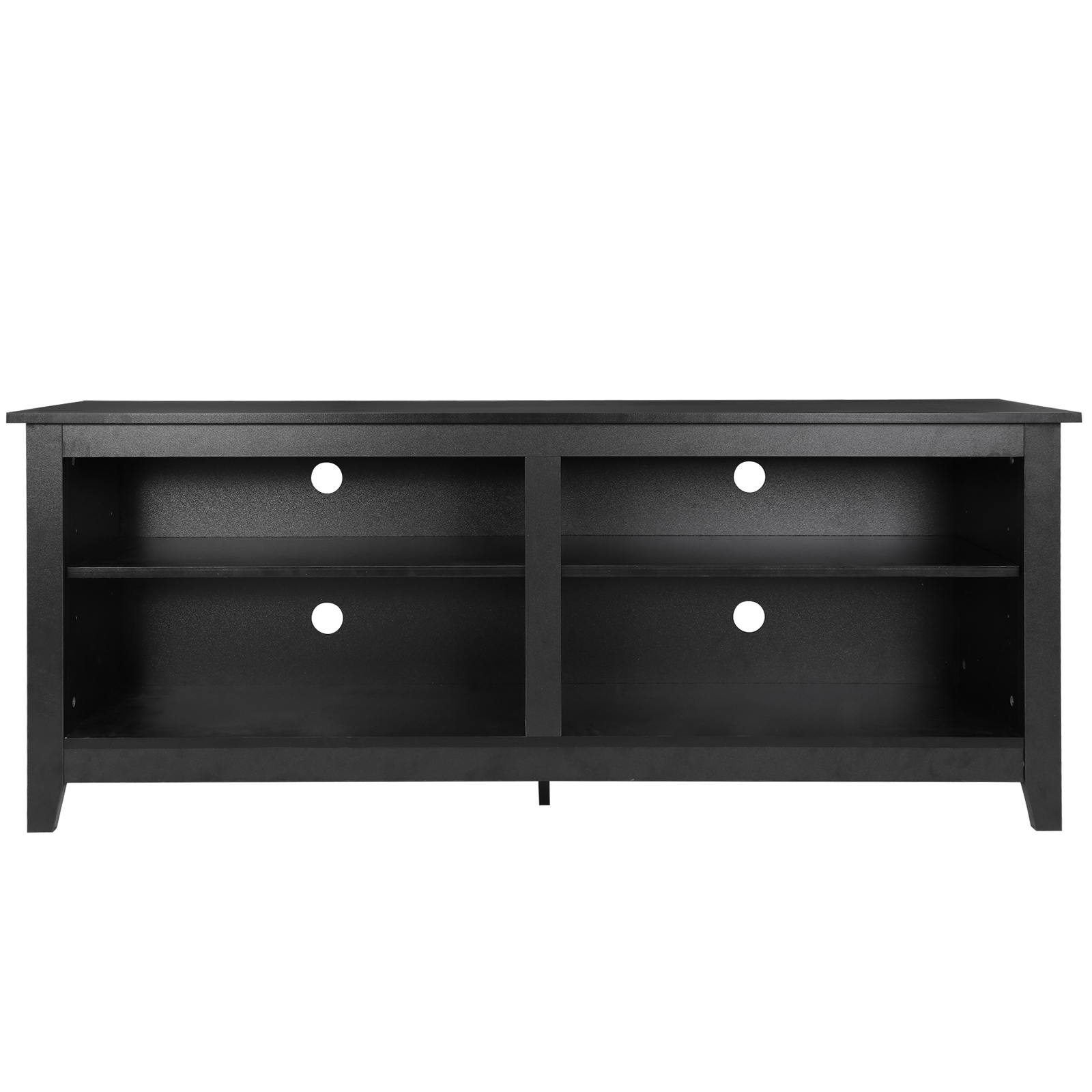 Black TV Stand for 65 inch TV with Storage Console Table for