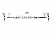 Bosch Handbremsseil Links Rechts FüR Citroen C4 I; Peugeot 307 Break SW