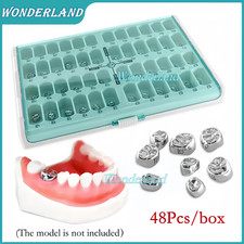 Dental Primary Molar Teeth Crown Kids Preformed Temporary Crowns Stainless Steel